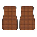 Chocolate Bar Pattern Print Front Car Floor Mats