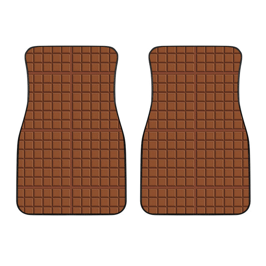 Chocolate Bar Pattern Print Front Car Floor Mats