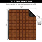 Chocolate Bar Pattern Print Futon Protector