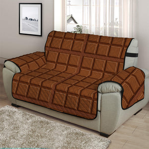 Chocolate Bar Pattern Print Half Sofa Protector