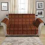 Chocolate Bar Pattern Print Loveseat Protector