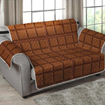 Chocolate Bar Pattern Print Loveseat Protector