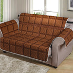 Chocolate Bar Pattern Print Loveseat Protector