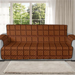 Chocolate Bar Pattern Print Oversized Sofa Protector