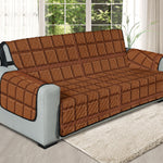 Chocolate Bar Pattern Print Oversized Sofa Protector