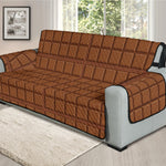 Chocolate Bar Pattern Print Oversized Sofa Protector