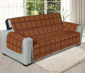 Chocolate Bar Pattern Print Oversized Sofa Protector