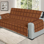 Chocolate Bar Pattern Print Oversized Sofa Protector