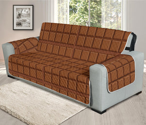 Chocolate Bar Pattern Print Oversized Sofa Protector