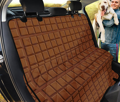 Chocolate Bar Pattern Print Pet Car Back Seat Cover