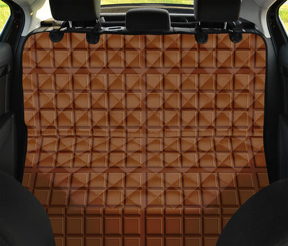 Chocolate Bar Pattern Print Pet Car Back Seat Cover