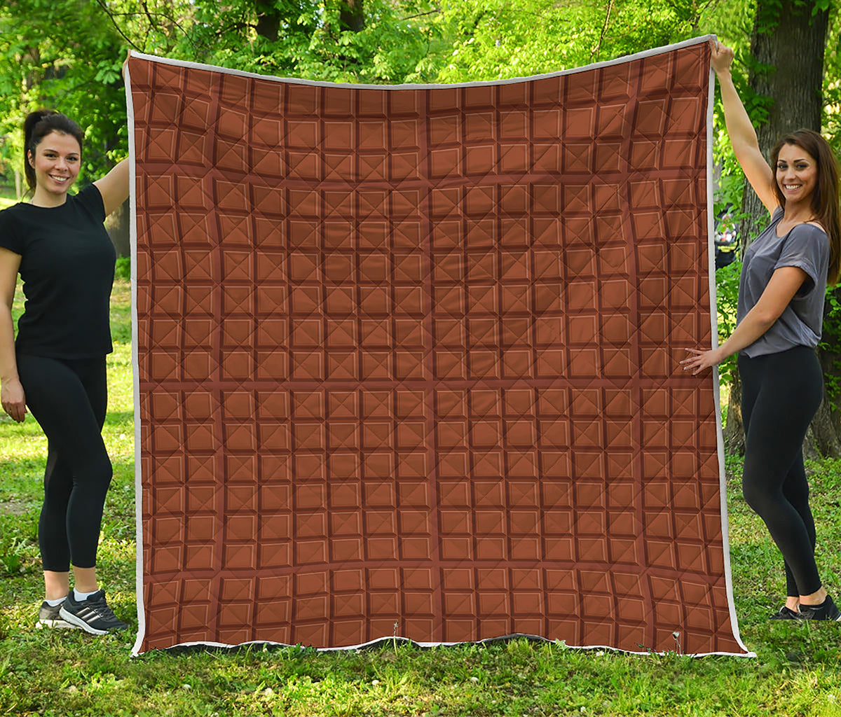 Chocolate Bar Pattern Print Quilt