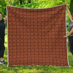 Chocolate Bar Pattern Print Quilt