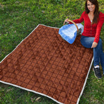 Chocolate Bar Pattern Print Quilt