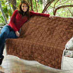 Chocolate Bar Pattern Print Quilt