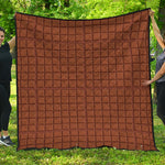 Chocolate Bar Pattern Print Quilt