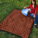 Chocolate Bar Pattern Print Quilt