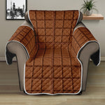 Chocolate Bar Pattern Print Recliner Protector