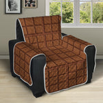 Chocolate Bar Pattern Print Recliner Protector