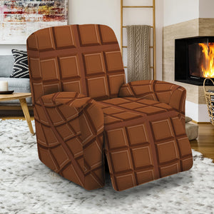 Chocolate Bar Pattern Print Recliner Slipcover