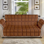 Chocolate Bar Pattern Print Sofa Protector