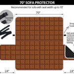 Chocolate Bar Pattern Print Sofa Protector