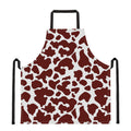 Chocolate Brown And White Cow Print Apron