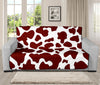 Chocolate Brown And White Cow Print Futon Protector