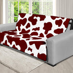 Chocolate Brown And White Cow Print Futon Protector