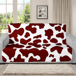 Chocolate Brown And White Cow Print Futon Protector