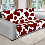 Chocolate Brown And White Cow Print Futon Protector