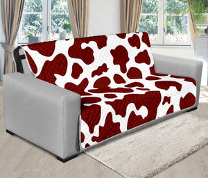 Chocolate Brown And White Cow Print Futon Protector