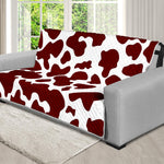 Chocolate Brown And White Cow Print Futon Protector