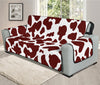 Chocolate Brown And White Cow Print Oversized Sofa Protector