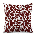Chocolate Brown And White Cow Print Pillow Cover
