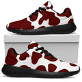 Chocolate Brown And White Cow Print Walking Shoes