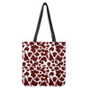 Chocolate Brown And White Cow Print Tote Bag