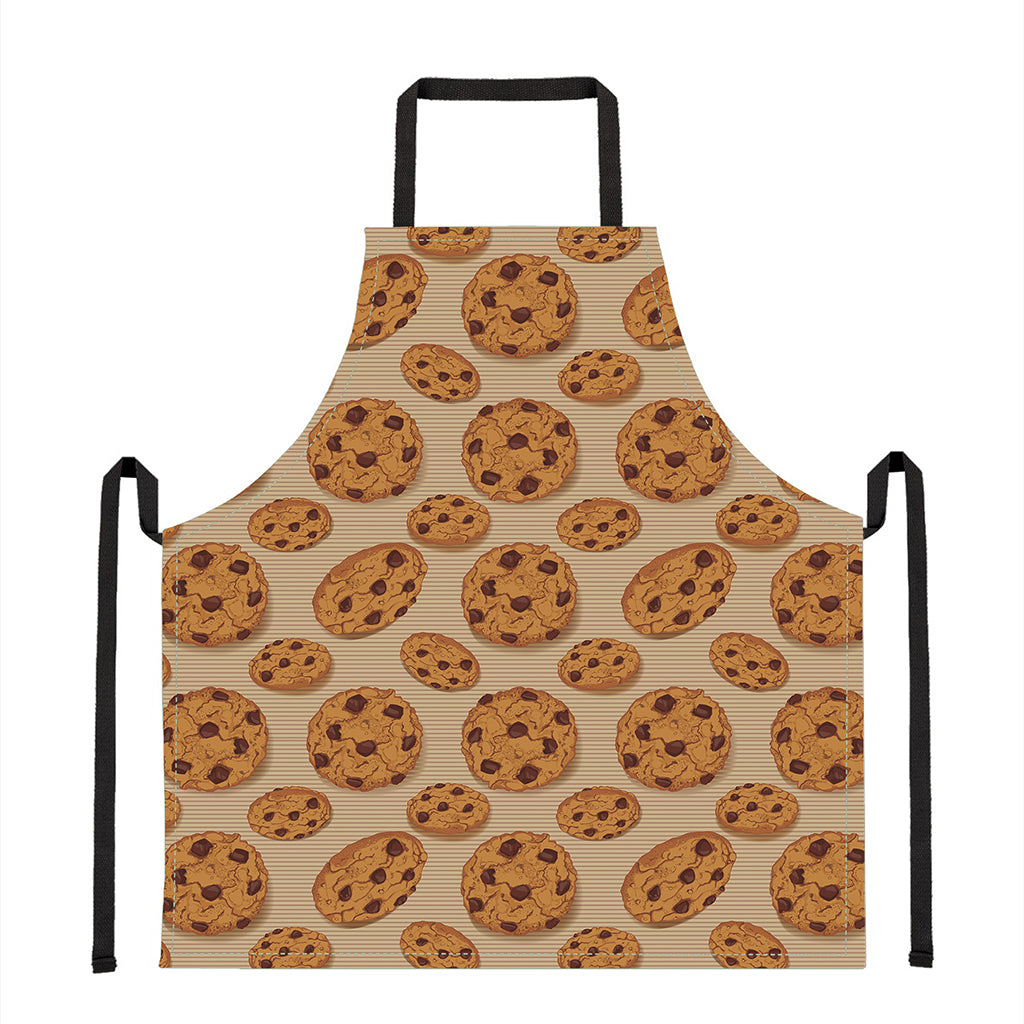 Chocolate Chip Cookie Pattern Print Apron