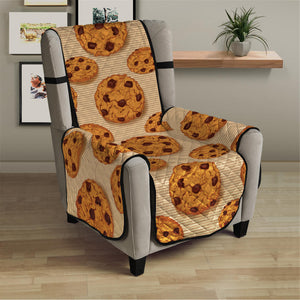 Chocolate Chip Cookie Pattern Print Armchair Protector