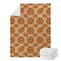Chocolate Chip Cookie Pattern Print Blanket