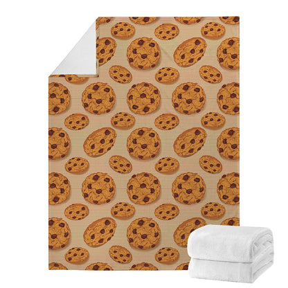 Chocolate Chip Cookie Pattern Print Blanket