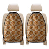 Chocolate Chip Cookie Pattern Print Car Seat Organizers