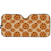 Chocolate Chip Cookie Pattern Print Car Sun Shade