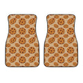 Chocolate Chip Cookie Pattern Print Front Car Floor Mats