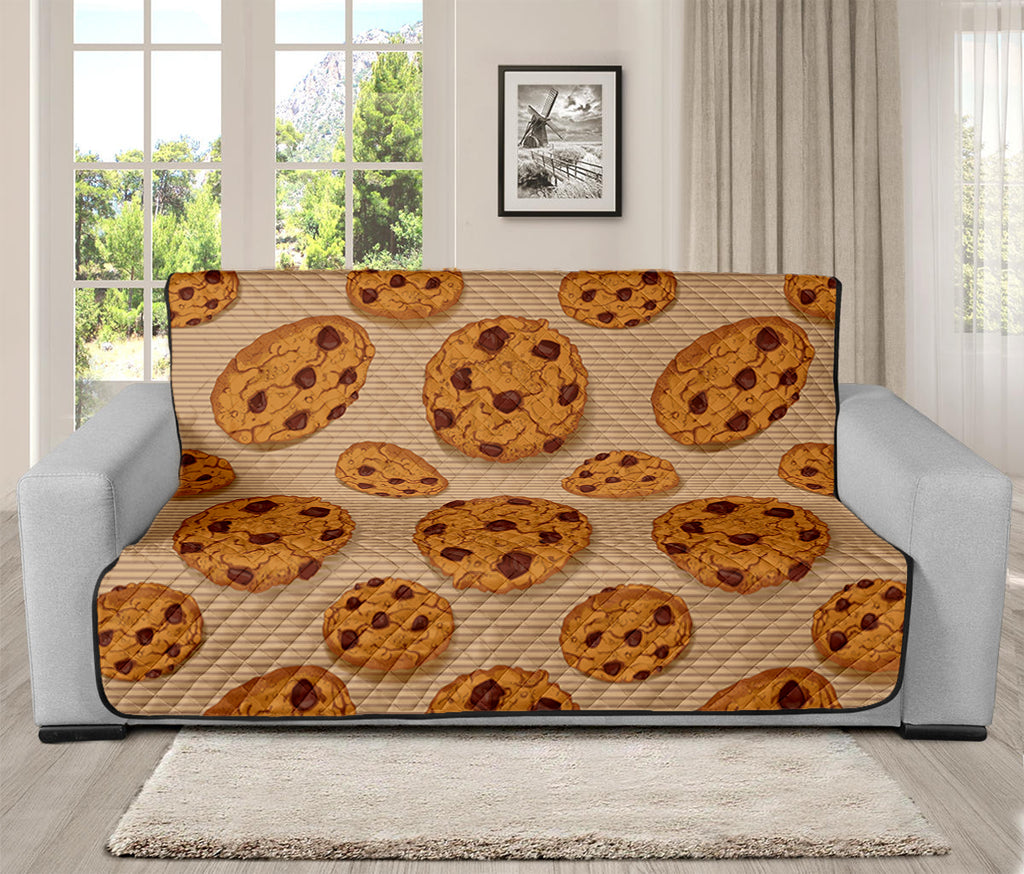 Chocolate Chip Cookie Pattern Print Futon Protector