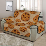 Chocolate Chip Cookie Pattern Print Half Sofa Protector