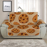 Chocolate Chip Cookie Pattern Print Half Sofa Protector