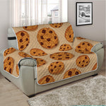 Chocolate Chip Cookie Pattern Print Half Sofa Protector