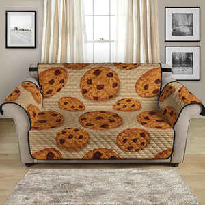 Chocolate Chip Cookie Pattern Print Loveseat Protector