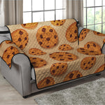 Chocolate Chip Cookie Pattern Print Loveseat Protector